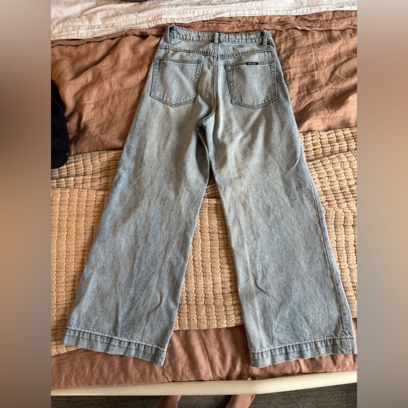 Rolla’s cropped high rise wide leg cropped jeans denim - Picture 5 of 7